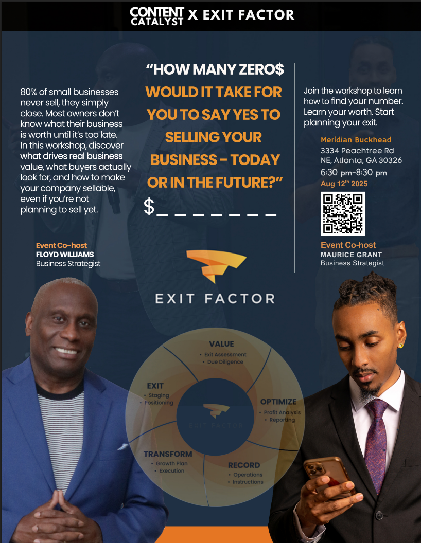 Exit Factor Workshop Flyer